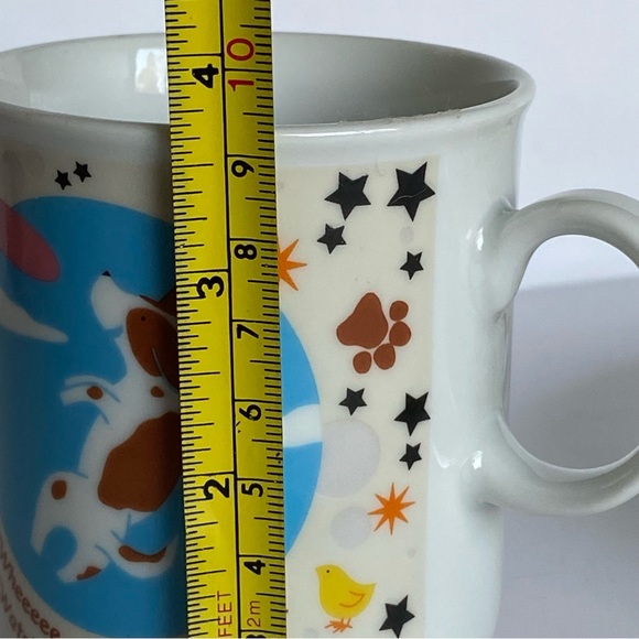 Childrens Baby Dish Set Dog Ceramic 3 Piece Cup Bowl Plate The Piggy Story Puppy - Picture 10 of 16